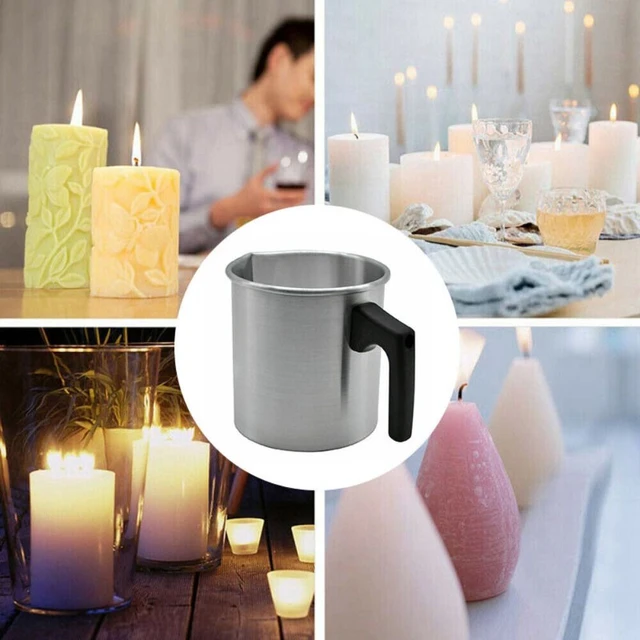 1.2L Aluminium Melt Tool Home Pouring Candle Melting Pot Wax Cup Soap  Chocolate Making Pitcher Jug - AliExpress