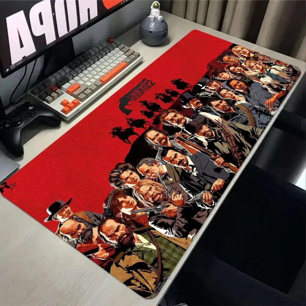 

1000x500mm Mice Keyboard Computer Office Rubber Mousepad Deskmat Red Dead Redemption Gaming Mouse Mat PC Gamers Accessories Gift