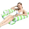 New Adult Water Inflatable Floating Row Outdoor Collapsible Back Clamp Net Floating Bed Water Inflatable Recliner Floating Bed 6