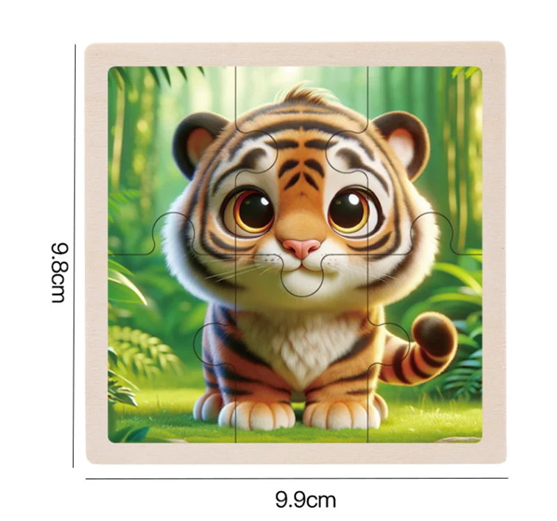 6 stück Holz Puzzle Kinder Montessori Spielzeug Dinosaurier Ozean Tier Kognitive Spielzeug Puzzles Pädagogisches Spielzeug Für Kinder – Detail 10