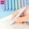Deli Eraser 4Pcs Macaron Super Large Pen Shaped Hole Eraser Correction Grip Posture Kindergarten Wipe Clean School Stationery 1