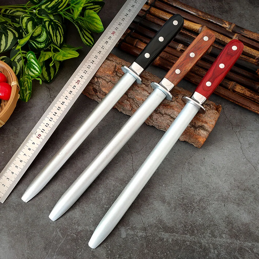 ProfessionalAlloySteelRoundShankSharpeningRodKitchenKnives