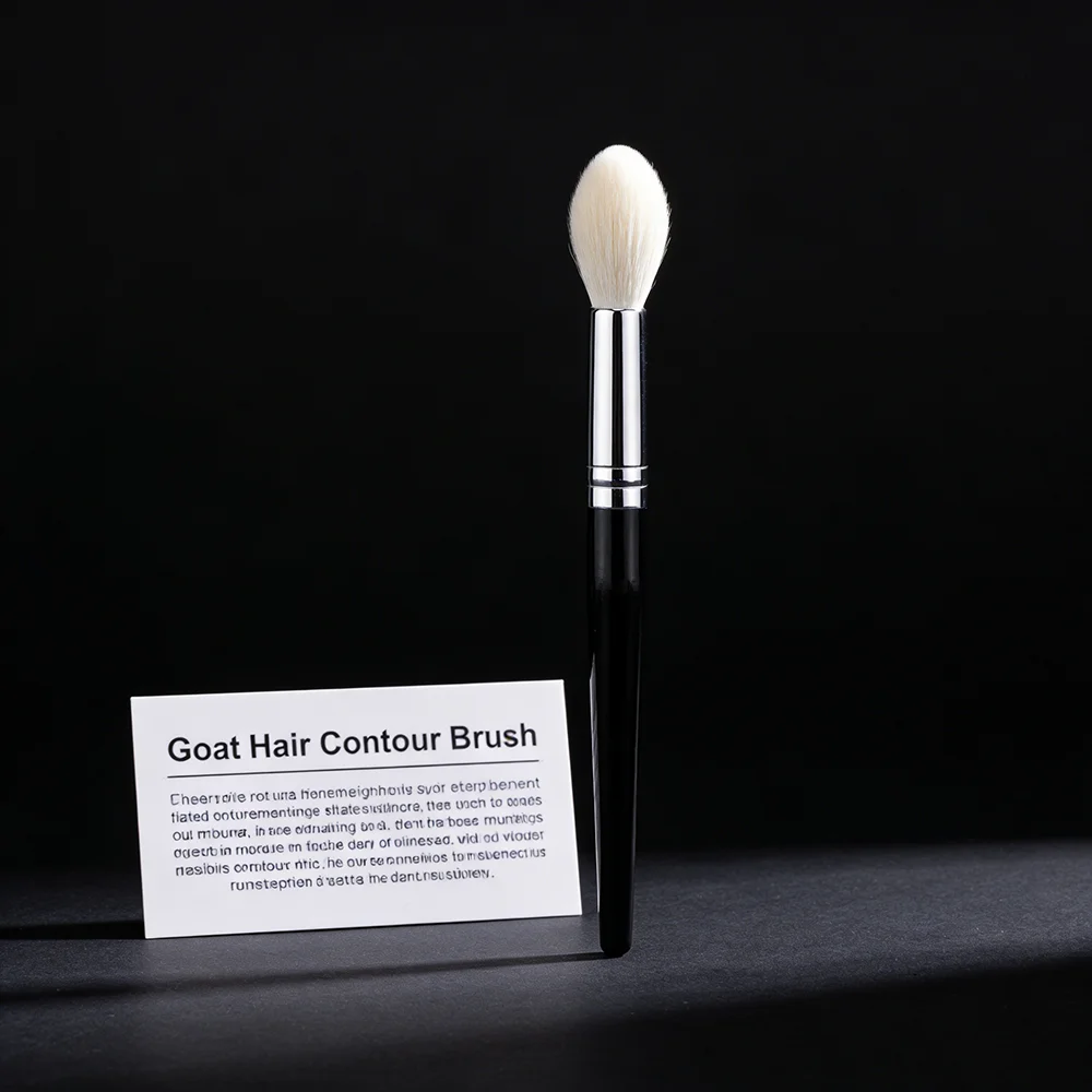Goat Hair Contour Brush Face Powder Blush Highlight Sculpting Makeup 100