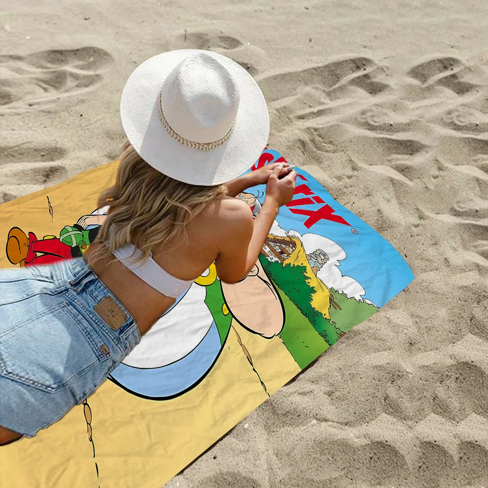 A-Asterix O-Obelix Manga Microfiber Beach Towel Absorbent Quick dry Soft Yoga Swimming Resort Mountain Climbing Towel 5