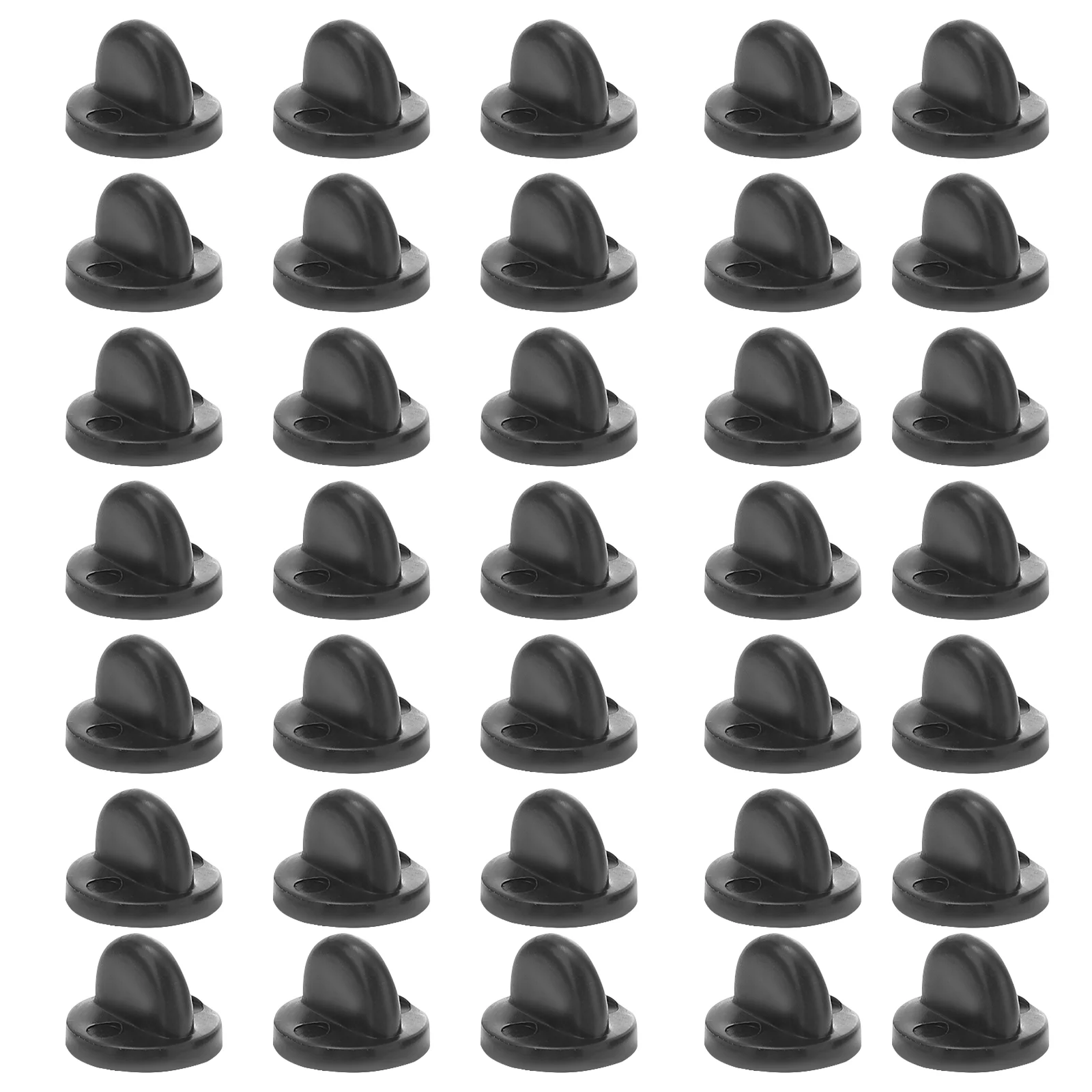 

100pcs Rubber Pin Backs Pin Keepers Clutch Pin Backings Cap Keepers for Uniform Badges Tie Tack ( Black )