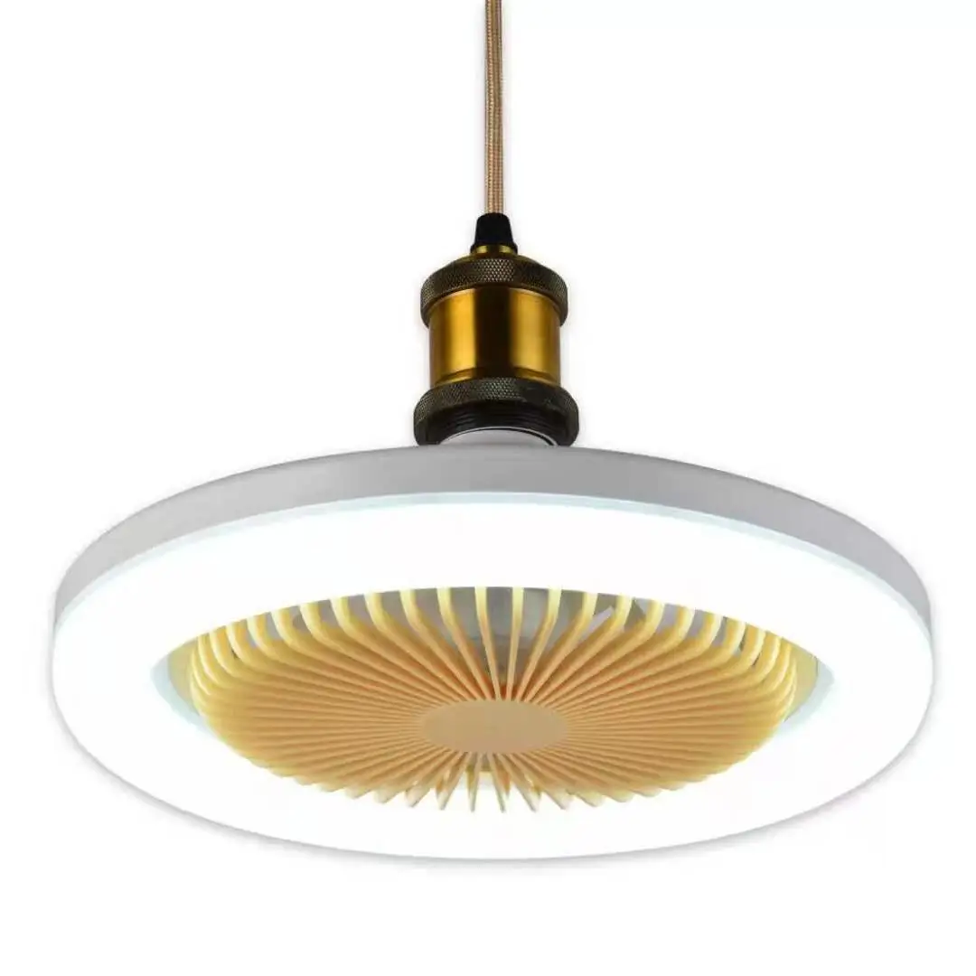 E27 LED Ceiling Fan Light 3-speed Cooling Remote Dimmable 30W Electric Ventilator