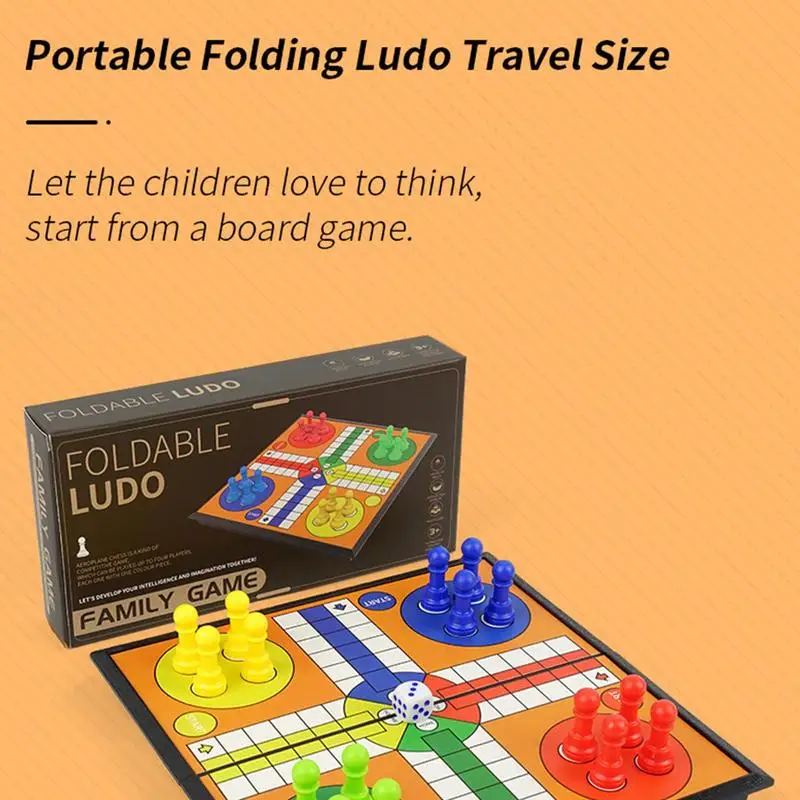 Portable Chess Set Foldable Stable Portable Chess Game Set Educational Multifunctional Board Games Non Magnetic Toys For