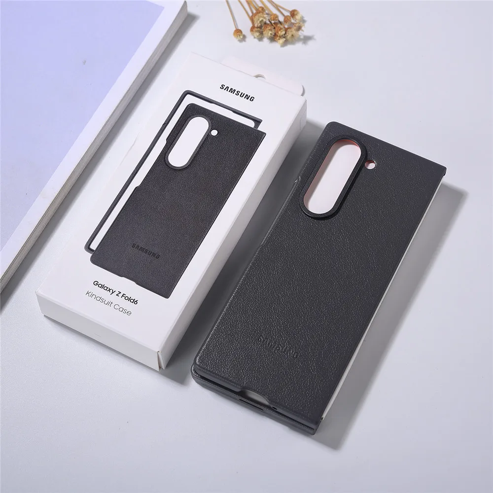 حافظة جلدية أصلية لهاتف سامسونج Z Fold 7 Fold 6 5G...