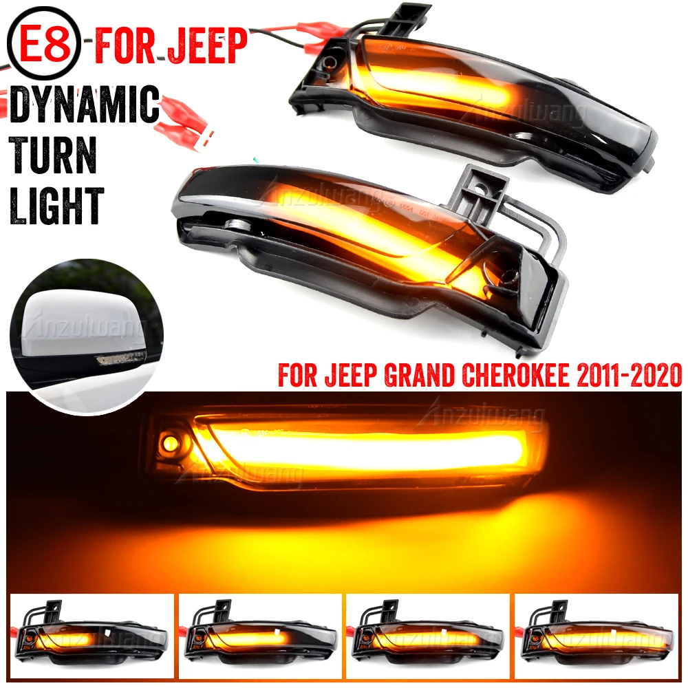 

Best Quality LED Dynamic Turn Signal Light Indicator Rearview Mirror Blinker For JEEP GRAND CHEROKEE WK2 2010 2011 2012-2020