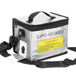 Fireproof Explosionproof Lipo Battery Safe Storage Bag - Portable Handbag (With Strap)