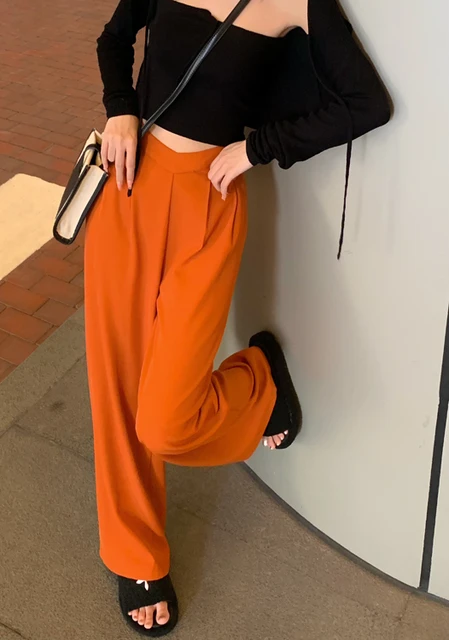 パンツ OSEREE Woman Pants Orange LPPS250 SUNSET Amazon.com: ZARKL Women's Pants Pants for Women Solid High