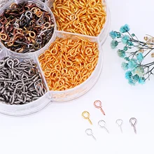 

Screw Dirll Boxed Threaded Small Tiny Wholesale Clasps Metal Eye Set Sandpaper Making DIY Hook Beads Hoop Peg Jewelry Handmake