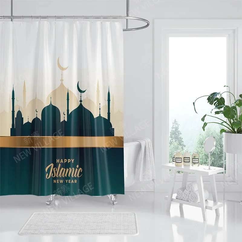 Home shower curtains for bathroom waterproof fabric bathroom Curtains castle Magic and Moon modern shower curtain180x200 240x200 6