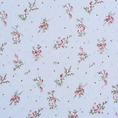 Vibrant Pink Floral Cotton Fabric