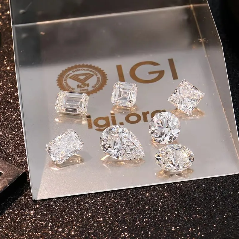 Fancy Shape Pear Lab Grown Diamond 1ct 1.5ct 2ct 2.5ct 3ct CVD HPHT With IGI Certificate Diamonds Stone