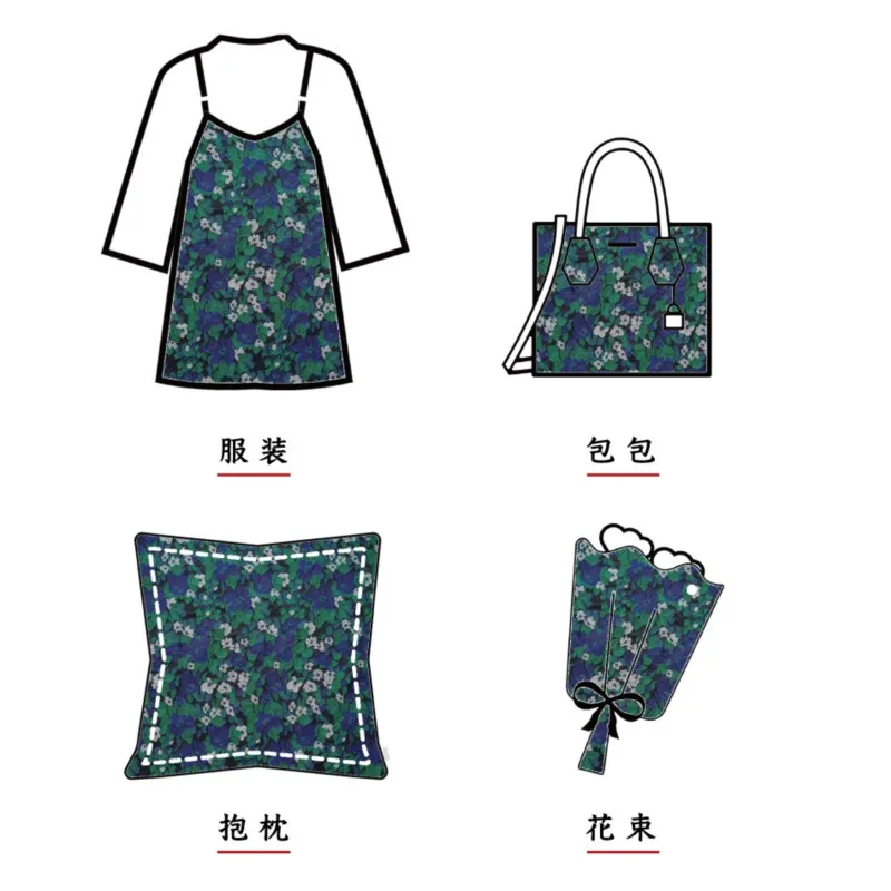 Small floral three-dimensional jacquard fabric fashion suit crisp skirt dress decoration
