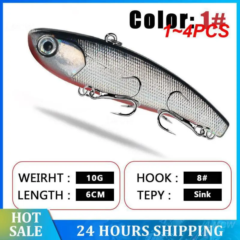 

1~4PCS Bionic Lure Vib Lure Submerged Vib Hard Bait Luya Fake Bait Luya Bait Lure Fishing Gear Bionic Bait