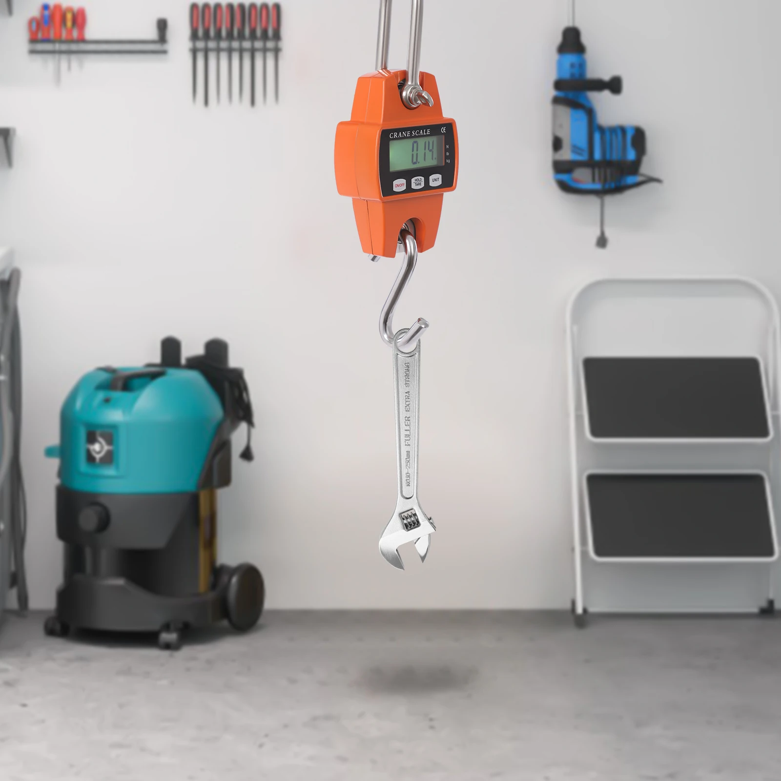 Balance gru électronique 300kg pêche LCD alarme surcharge unités kg/lb/n
