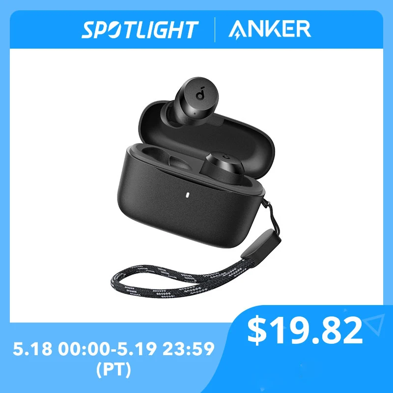  soundcore by Anker A20i True Wireless Earbuds Bluetooth 5.3 soundcore App Customized Sound 28H Long Playtime Water-Resistant 