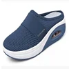 Women's Air Cushion Walking Shoes 2025 Summer Mesh Lightweight Wedge Platform Slippers Female Sneakers Mules Zapatos De Mujer 2