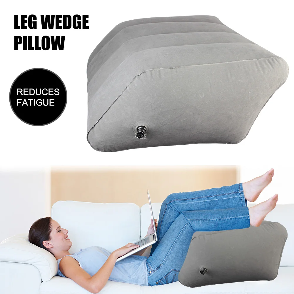 

Leg Pillow PVC For Home Office Inflatable Foot Rest Cushion Portable Knee Support Relaxing Feet Supplies Lightweight