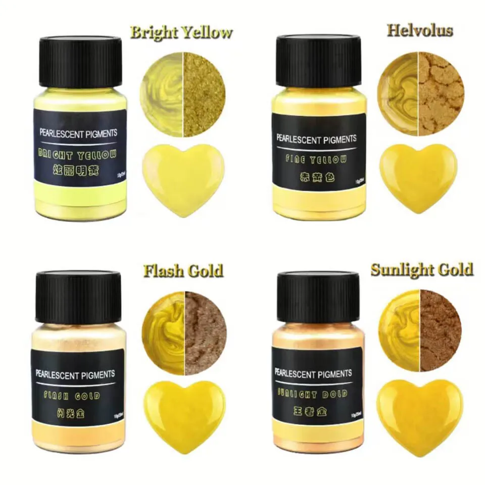 Gold Metallic Mica Pigment Powder