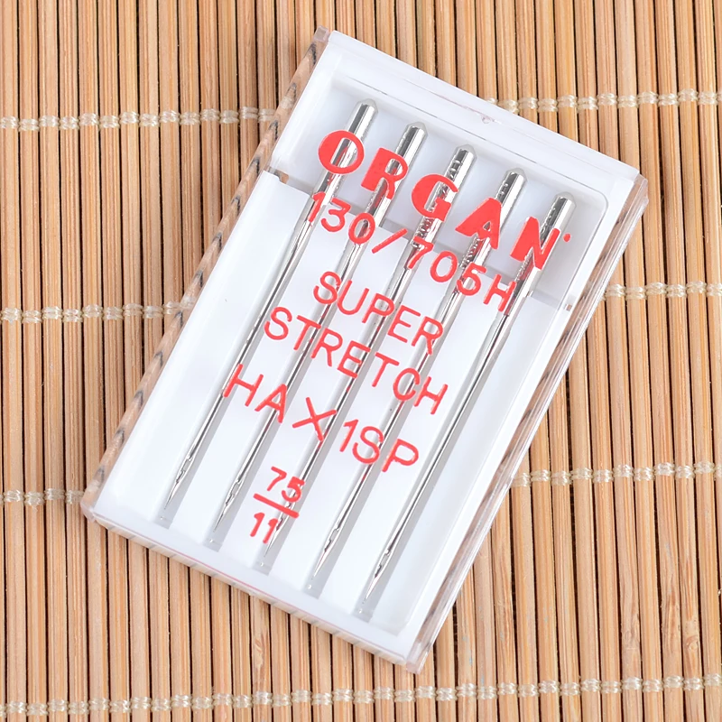 자노메 가정용 재봉틀 바늘 탄성 니트 원단 안티 점프 스레드 블루 바늘 퍼플 바늘 홈 텍스타일 DIY 도구