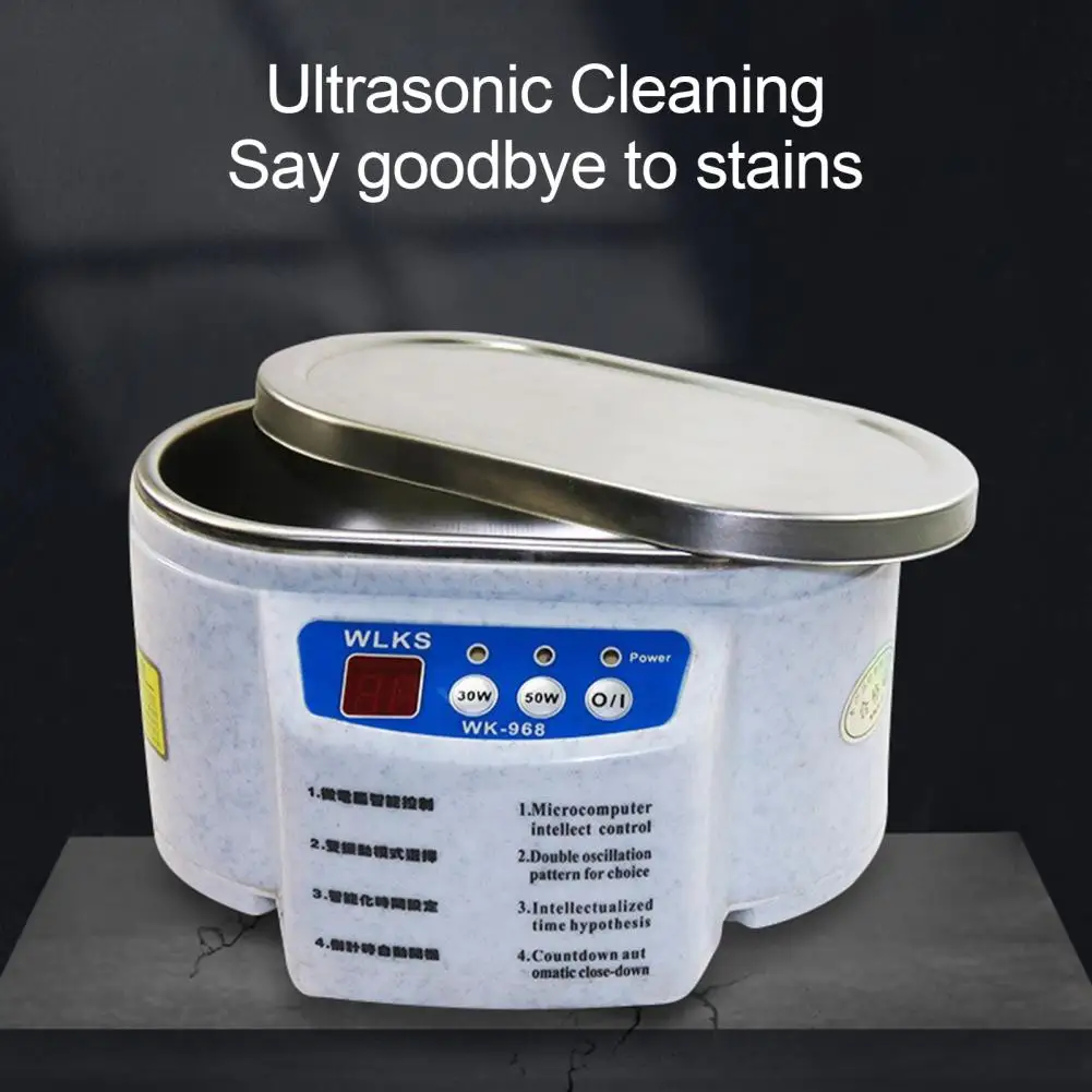 Ultrasonic Cleaner 30/50W Sonicator Bath 40Khz Degas Watches Contact Lens Glasses Denture Teeth Electric Makeup Jewelry Cleaner 6