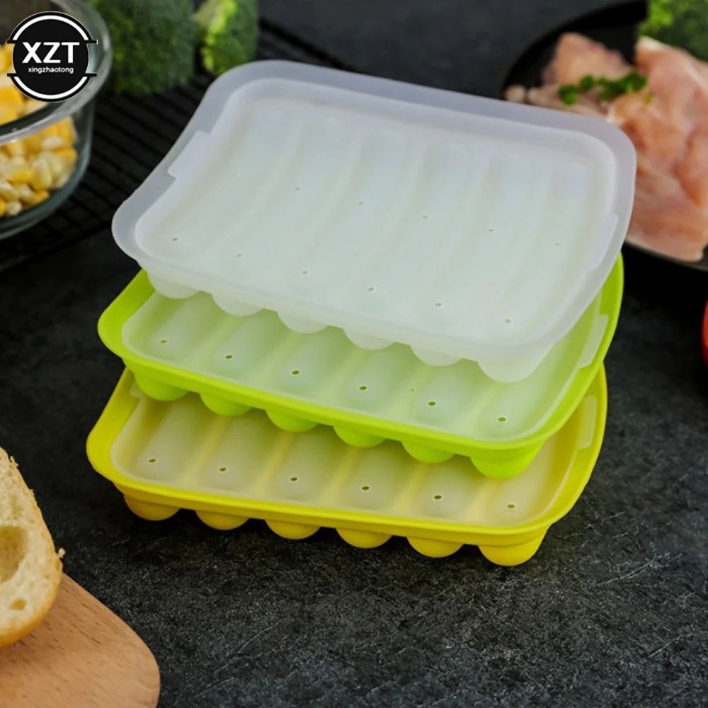 Ice Cube Tray, Ice Cube Molds With Lid12.8*13.8cm, Premium Silicon