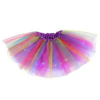 Jupe Courte en Tulle pour Fille, Tenue de brevde Ballet Arc-en-ciel, Tutu, Costume de ix, Mini Robe de Bal 2