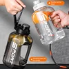 1.2L/1.7L Large Capacity Ton Bucket Water Bottle Large Belly Cup Fitness Sports Water Bottle Portable Plastic Space Cup 2