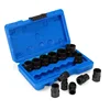 10/13Pcs Impact Damaged Bolt Nut Screw Remover Extractor Socket Tool Kit Removal Set Bolt Nut Screw Removal Socket Wrench 4