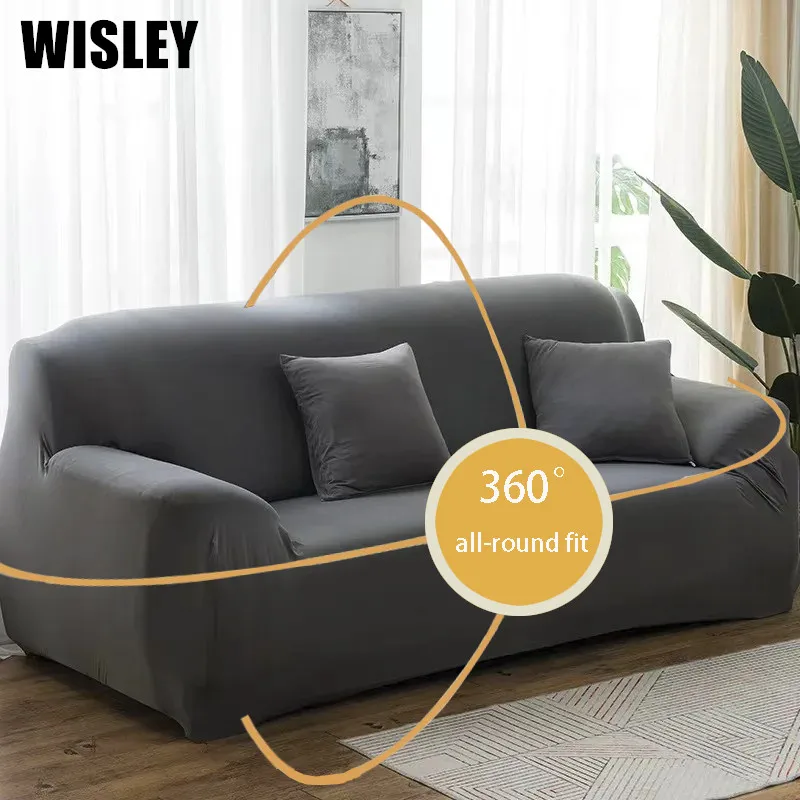 

Universal Sofa Covers for Living Room Armchair Cover Elastic Solid Color Non-slip Sofa Cover Couch Slipcover 1/2/3/4/5 Seat