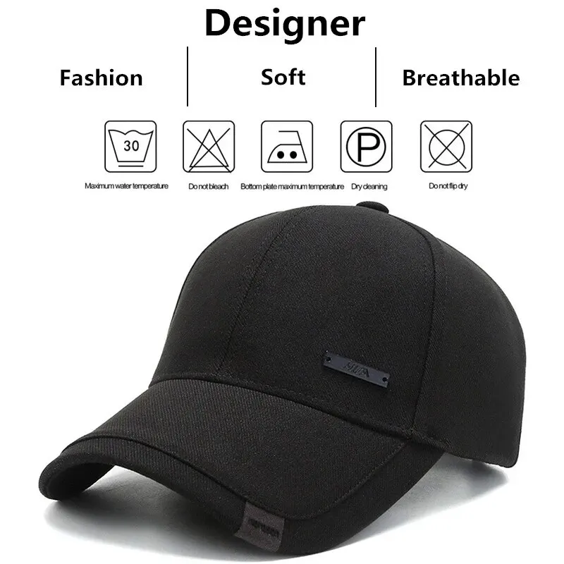 HUA Letter Embroidered Baseball Cap Unisex Snapback Adjustable Men Woman