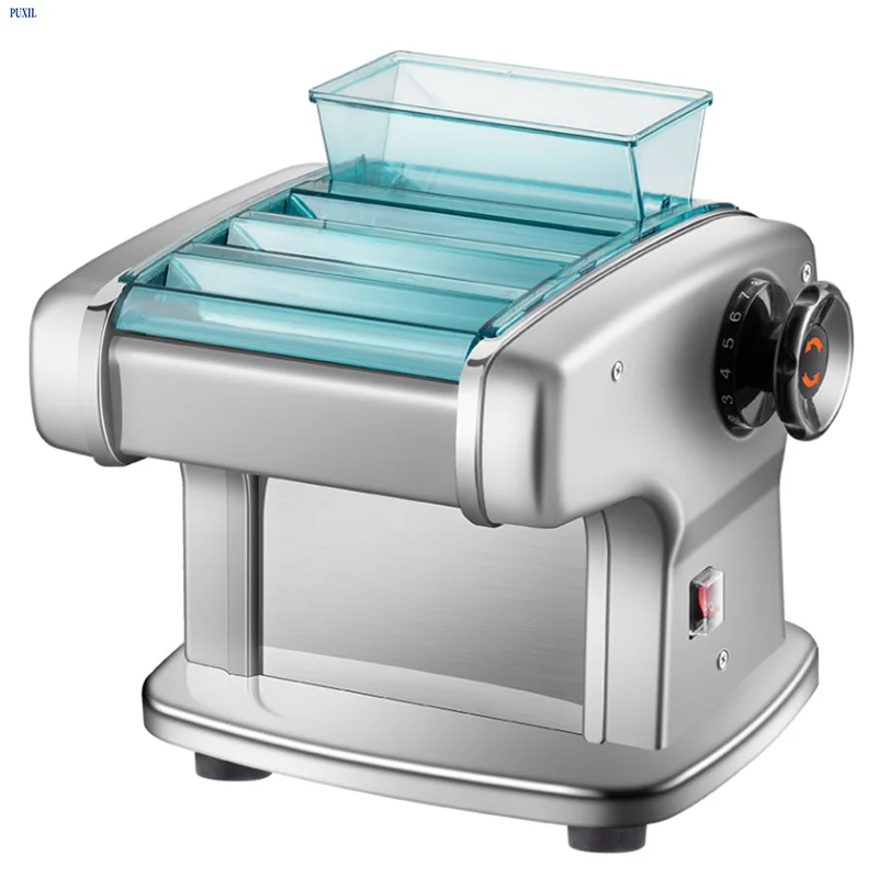 PUXIL Noodle Machine Pasta Noodle Maker Machine Commercial Household Stainless Steel Spaghetti 2/ 3 /4 Cutter