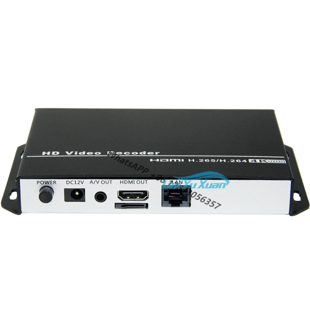 Фото Потоковый декодер URay H.265 H.264 Ultra HD 4K, HDMI + CVBS AV RCA выход для дисплея IP и прямой трансляции №1