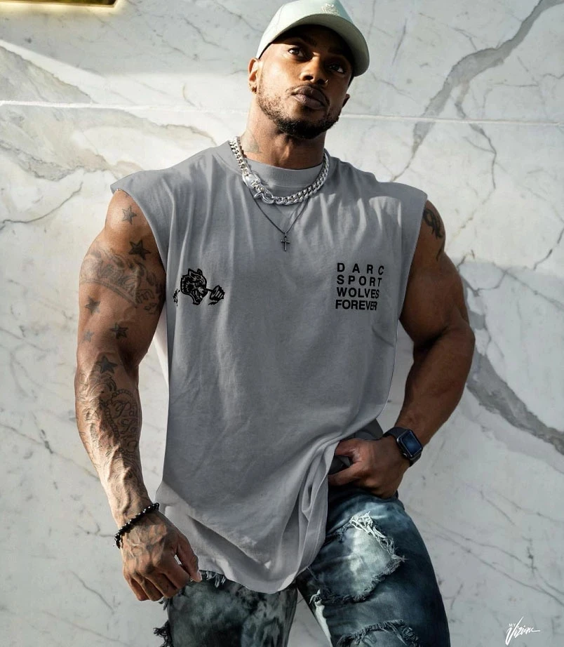 

New Summer Muscle Men Gym Tank Tops Workout Fitness Bodybuilding Sleeveless Shirt Male Exercise Cotton Undershirt Sports Vest To