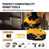 Batterie de remplacement pour outil électrique DeWalt 20V 6.0Ah 100% originale pour DeWalt DCB184 DCB181 DCB182 DCB200 3