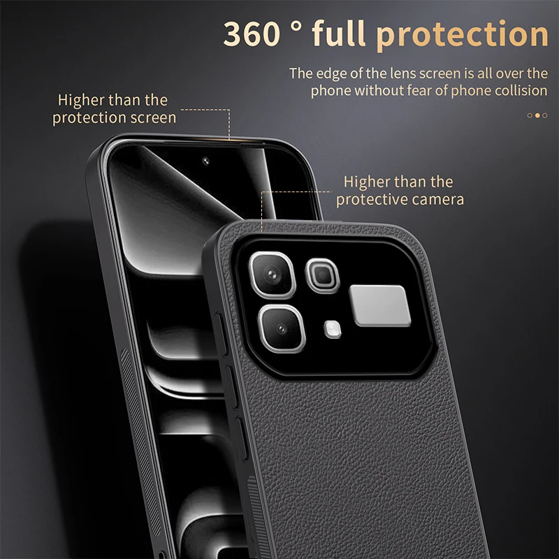 Premium Magnetic Shockproof PU Leather Business Case - Luxury Protective Back Cover