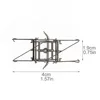 HO 1/87 Train Pantograph Accessories Antenna Electric Traction Diamond Pantograph Modified Electric Train Model Accessories 4
