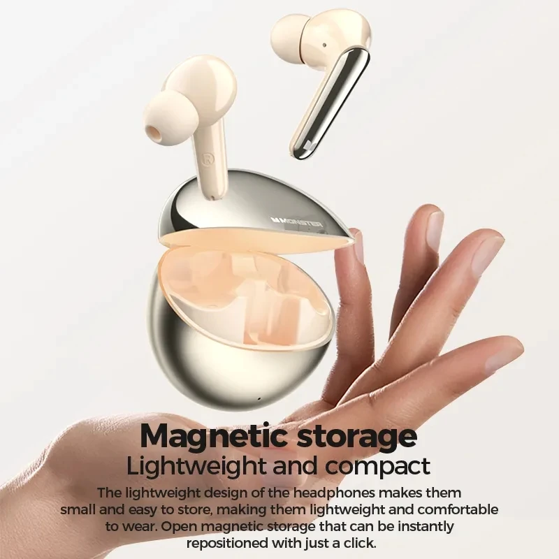 

Original Monster N-Lite 203 AirLinks Wireless Bluetooth Earphone Waterproof Sports Headset With Mic HIFI Sound Noise Earbuds New