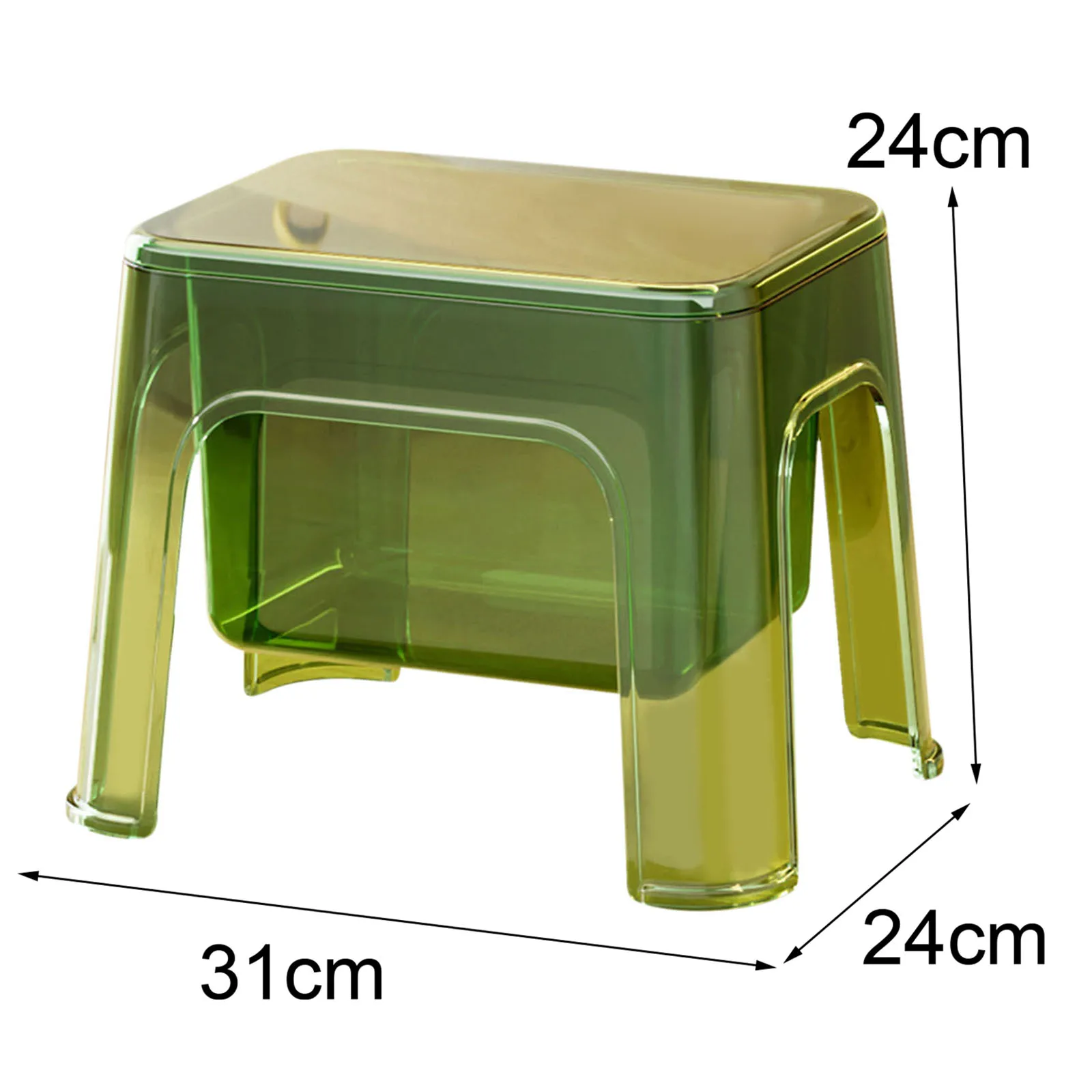 אחסון כסא צעד אוטומן יציב כסא רגל שקוף כסא להחלפת נעליים לכביסה ביתית סלון