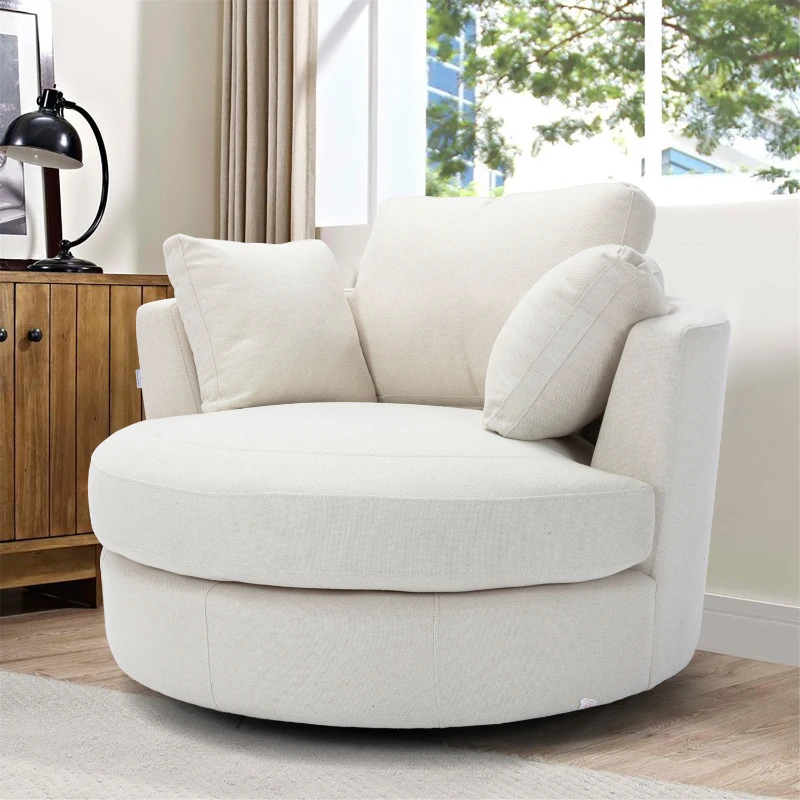 

[Flash Sale]Modern Akili Swivel Accent Chair Barrel Chair for Hotel Living Room Modern Leisure Chair[US-W]