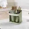 Utensil Holder Cutlery Drainer Kitchen Tableware Storage Bucket Plastic Chopstick Spoon Storage Rack Detachable Kitchen Tools 5