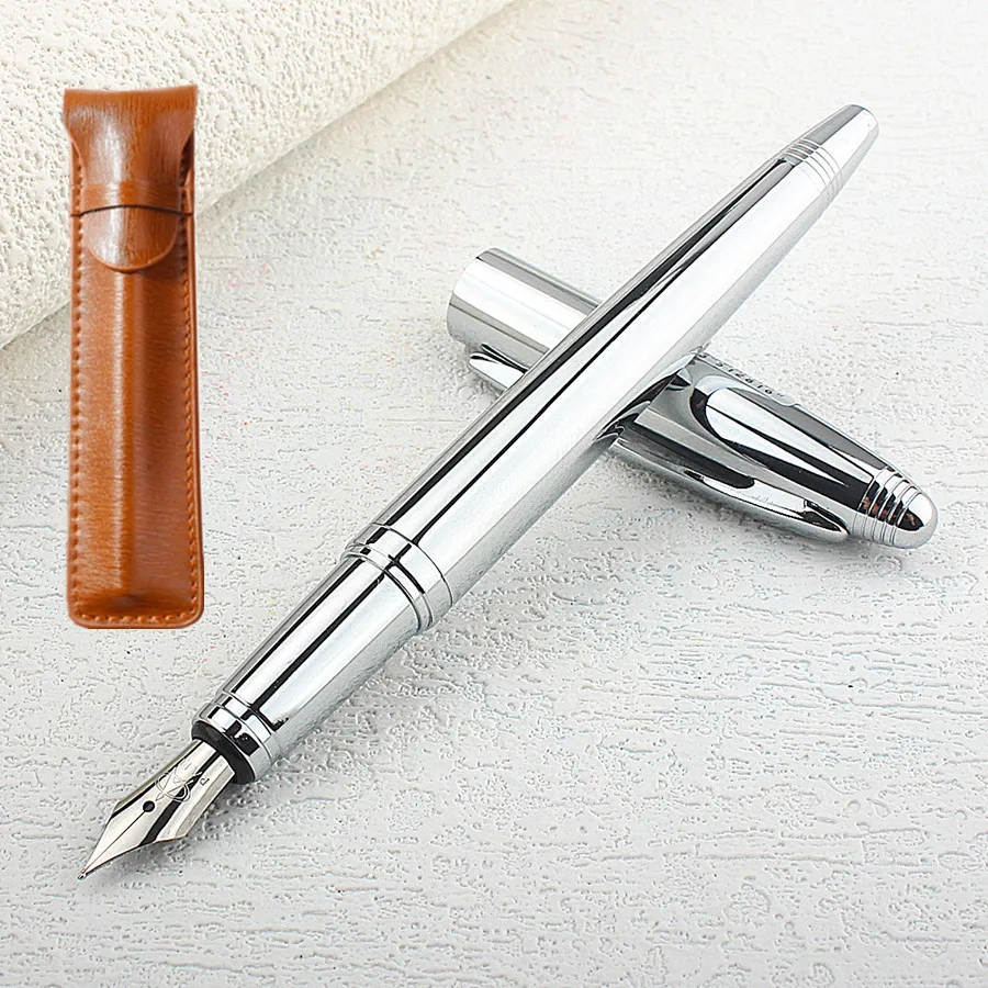 قلم حبر معدني من الفولاذ المقاوم للصدأ بنك الاستثم...