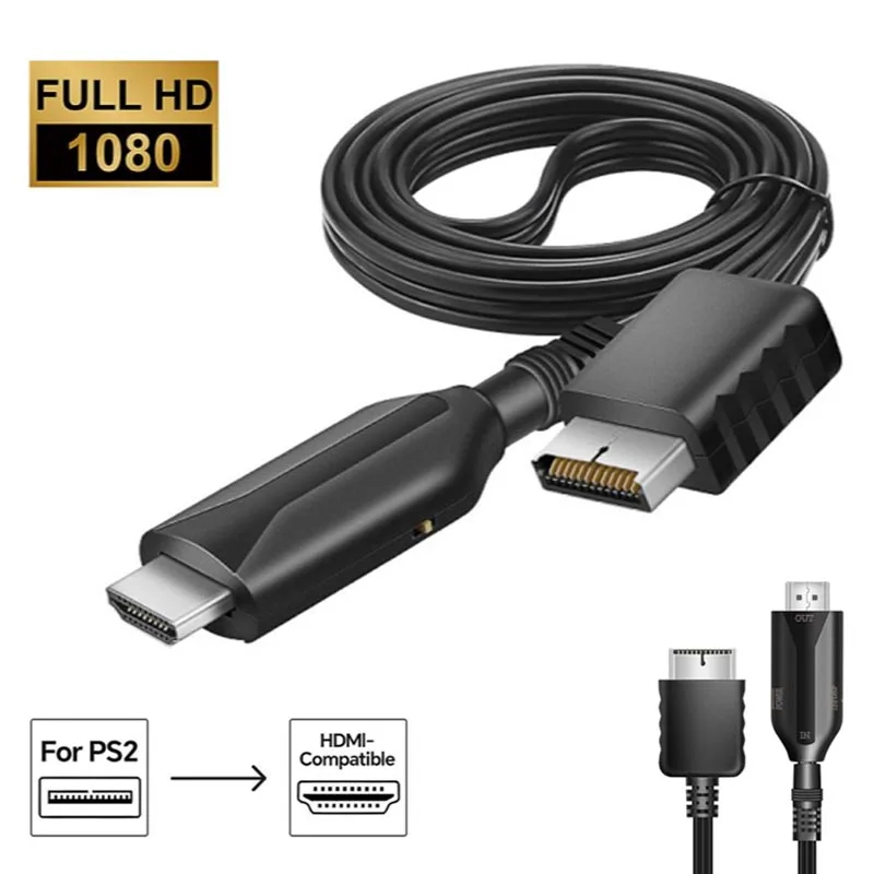 Playstation 2 HDMI 호환 컨버터 어댑터 PS2/PS1 디스플레이 모드 HDTV PC Full HD 케이블 어댑터 지원