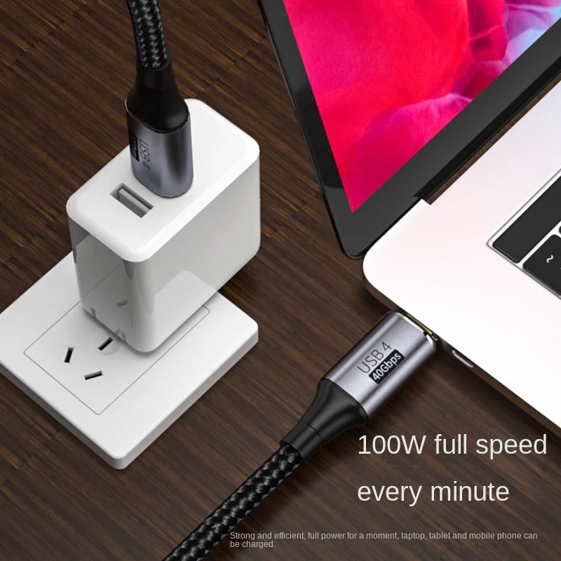 Câble USB-C Thunderbolt 4 - 240W, 40 Gbps, 0,5 Mètre - Charge Rapide Et Transfert Haute Vitesse