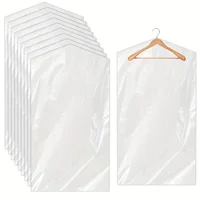 90pcs Clear Plastic Dry Cleaner Bags, 35.4 Inches, Dust-Proof Garment Covers w/ Secure Closure for Hanging Clothes & Storage 1