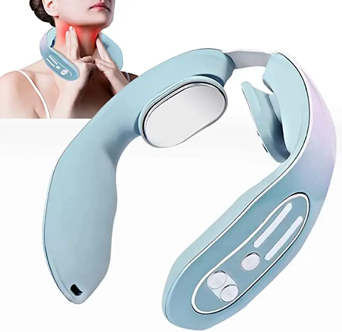 

Upgrade EMS Neck Acupoints Massage Device, Intelligent Neck Massage with Heat Drainage Neck Massager, Portable for Pain Relief