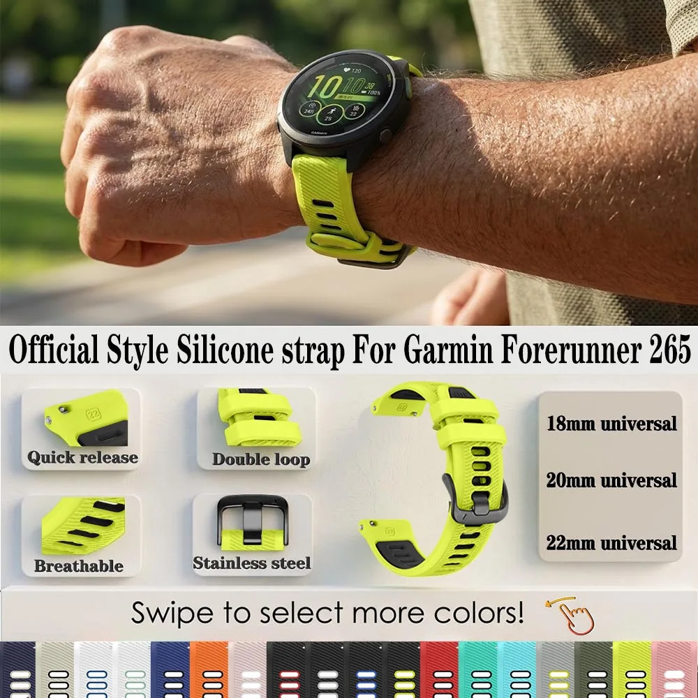 Versatile Sport Strap for Smartwatches - 18mm, 20mm, 22mm